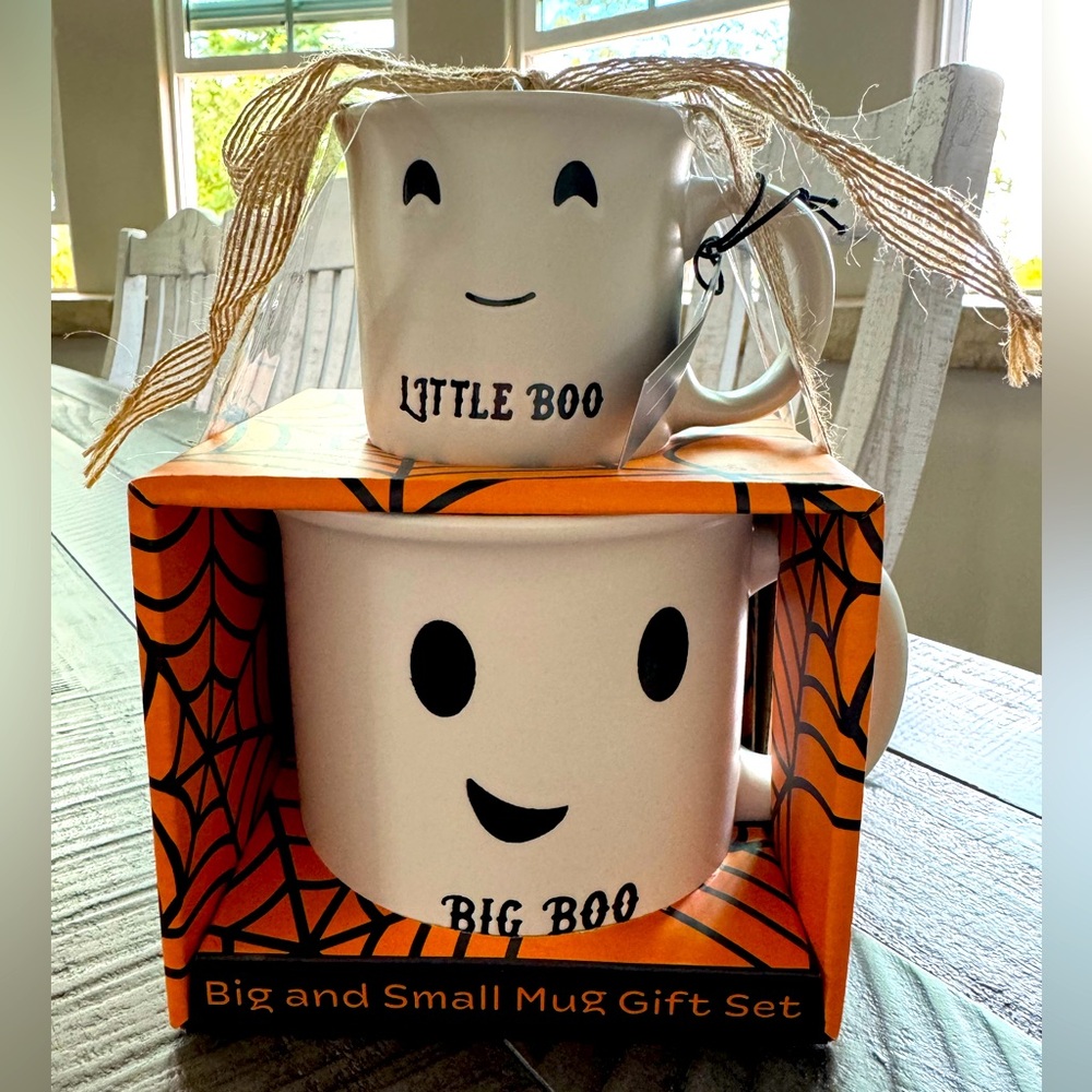 Big Boo & Little Boo Ghost Coffee Mug Set (NWT)